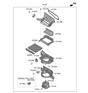 Diagram for Hyundai Cabin Air Filter - 97133-S8000