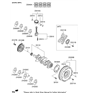 Diagram for Hyundai Crankshaft - 23110-2E100