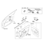Diagram for Hyundai Mirror Switch - 93573-A5020