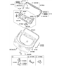 Diagram for Hyundai Tailgate Lock Actuator Motor - 81230-A5000