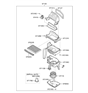 Diagram for Hyundai Cabin Air Filter - 08790-2L000-A