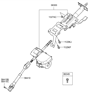 Diagram for Hyundai Steering Shaft - 56400-2L000