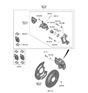Diagram for Hyundai Sonata Brake Pad Set - 58302-L1A00
