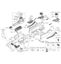 Diagram for Hyundai Sonata Cup Holder - 84670-L0000-XHA
