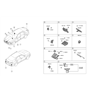 Diagram for Hyundai Sonata Parking Assist Distance Sensor - 99110-L1000