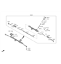 Diagram for Hyundai Steering Gear Box - 56500-L0000