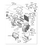 Diagram for Hyundai Accent Heater Core - 97138-1E000