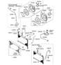 Diagram for Hyundai Cooling Fan Assembly - 25231-1E308