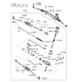 Diagram for Hyundai Rack And Pinion - 57700-1E050