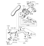 Diagram for Hyundai Drive Belt - 97713-1E000