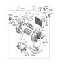 Diagram for Hyundai Accent Evaporator - 97140-1E001
