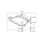Diagram for Hyundai Front Cross-Member - 62400-1G000