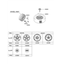 Diagram for Hyundai Tiburon Spare Wheel - 52910-2C400