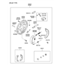 Diagram for Hyundai Wheel Cylinder Repair Kit - 58301-25A20