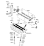 Diagram for Hyundai Timing Chain Tensioner - 24410-23050