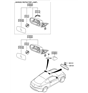 Diagram for Hyundai Genesis Coupe Mirror Actuator - 87612-2M000