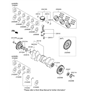 Diagram for Hyundai Crankshaft - 23110-3L200