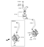 Diagram for Hyundai Power Steering Pump - 57100-2M200