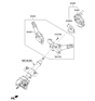 Diagram for Hyundai Turn Signal Switch - 93410-1R001