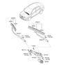 Diagram for Hyundai Wiper Arm - 98310-1R000
