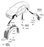 Diagram for Hyundai Wheelhouse - 86811-1R010