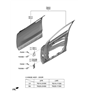 Diagram for Hyundai Door Hinge - 79310-2V000