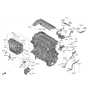 Diagram for Hyundai Throttle Body Gasket - 28313-2B600