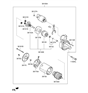 Diagram for Hyundai Starter Motor - 36100-2B804