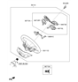 Diagram for Hyundai Steering Wheel - 56111-H5000-TRY