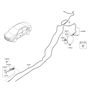 Diagram for Hyundai Fuel Door - 69510-J0000