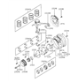 Diagram for Hyundai Crankshaft Pulley - 23124-24010