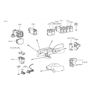 Diagram for Hyundai Mirror Switch - 93530-23000