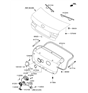 Diagram for Hyundai Tailgate Latch - 81230-3K001