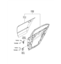 Diagram for Hyundai Door Hinge - 79310-3K000