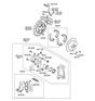 Diagram for Hyundai Parking Brake Shoe - 58305-2BA00