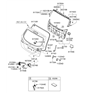 Diagram for Hyundai Santa Fe Tailgate Latch - 81230-2B000