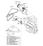 Diagram for Hyundai Water Pump - 25100-3E001