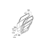 Diagram for Hyundai Door Hinge - 79330-2B000