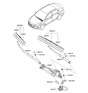 Diagram for Hyundai Windshield Wiper - 98360-2S000