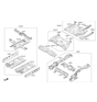 Diagram for Hyundai Floor Pan - 65520-F3000