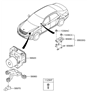 Diagram for Hyundai Yaw Sensor - 95690-3N600