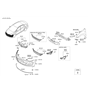 Diagram for Hyundai Fog Light - 92201-3X210