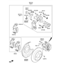 Diagram for Hyundai Elantra Brake Pad Set - 58302-3XA30