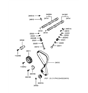 Diagram for Hyundai Timing Chain Tensioner - 24410-38001