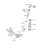 Diagram for Hyundai Coil Spring Insulator - 55341-3K000
