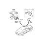 Diagram for Hyundai Car Mirror - 87610-0A000