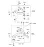 Diagram for Hyundai Ball Joint - 54430-3K000
