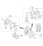 Diagram for Hyundai Brake Pad Set - 58302-3MA30