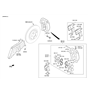 Diagram for Hyundai Brake Pad Set - 58101-B1A20