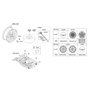 Diagram for Hyundai Lug Nuts - 52950-37000